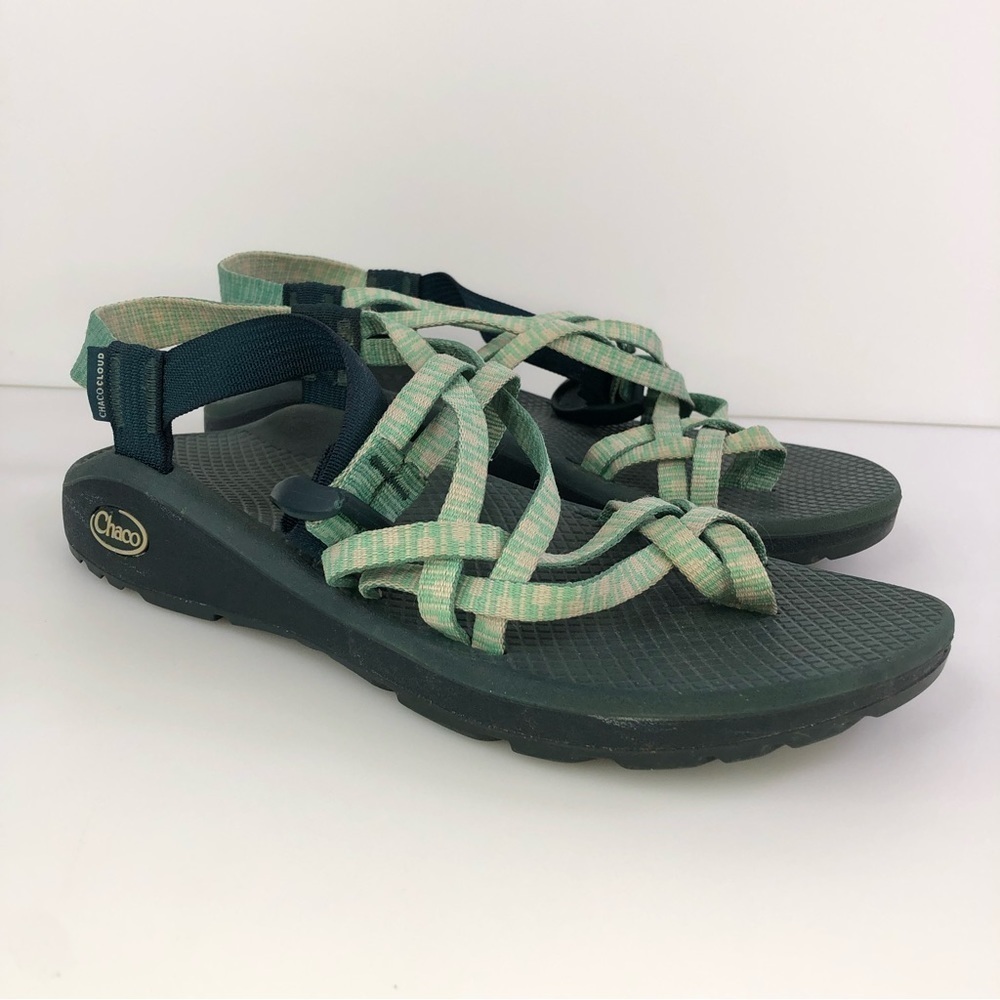 Chaco Women’s Aqua Sandal Shoes Size 10